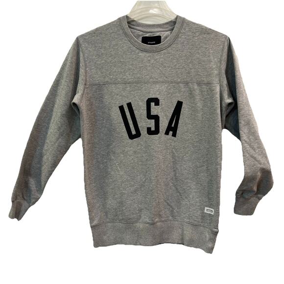 STAMPD USA Crew Sweatshirt Men’s Size Medium Patriotic Preppy - Picture 1 of 7